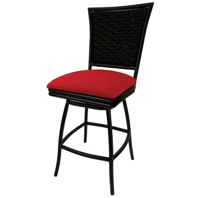 Tabouret de bar 26 po avec coussin