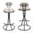 Bar Stools Set Of 2 S-Shaped Barstools With Backrest Upholstered Dining Chairs Counter Height Stool For Kitchen Island-1835976529-1835976530