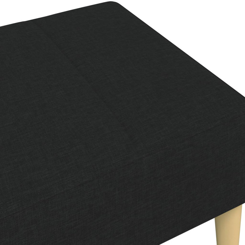 Ebern Designs Footstool 30.3"X21.7"X12.2", Brown, Fabric, Black