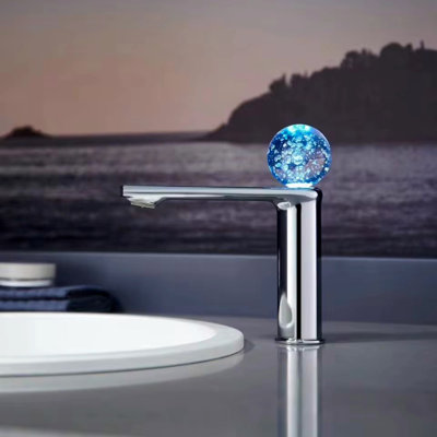 A|M Aquae S.B. Azul LED Lighting Basin Faucet Chrome 