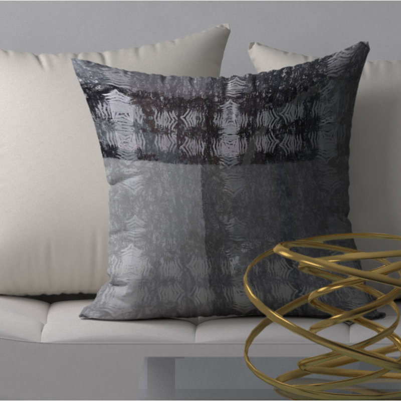 Abstract Reversible Throw Pillow, 24" x 24"