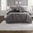Cozy 7 Piece Bedding Sets, Micro Corduroy Queen Modern Home Comfort