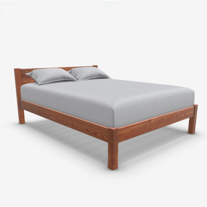 Alessio Solid Wood Bed, Super King (6'), Red Wood