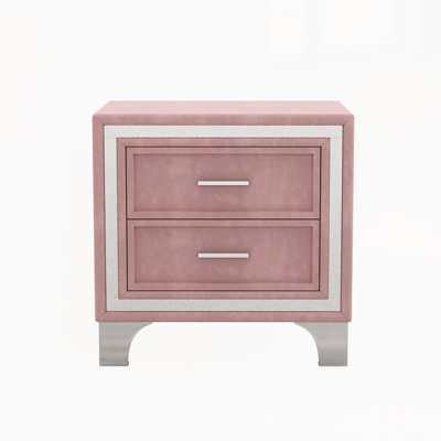 Velvet Solid Wood Nightstand