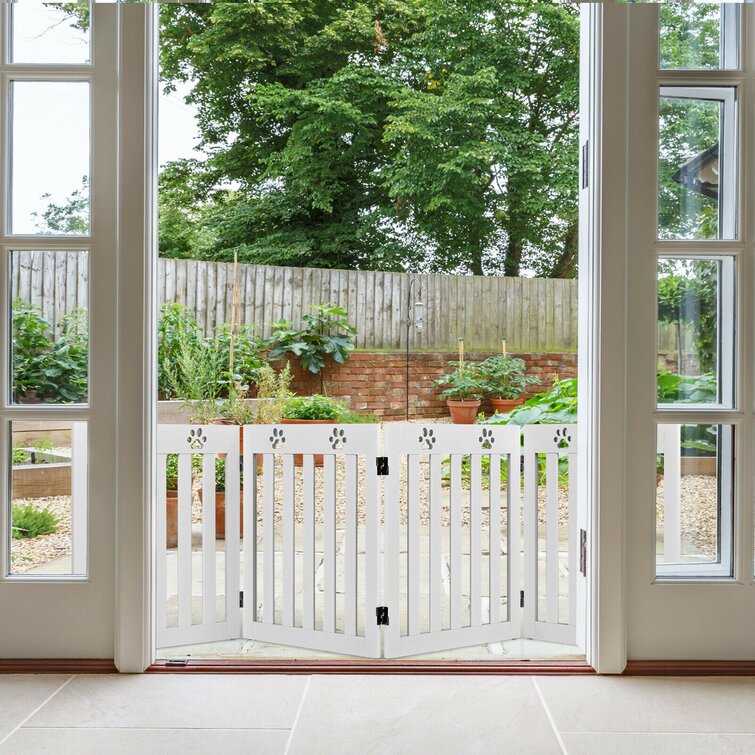 Kolbisen Free Standing Pet Gate - White