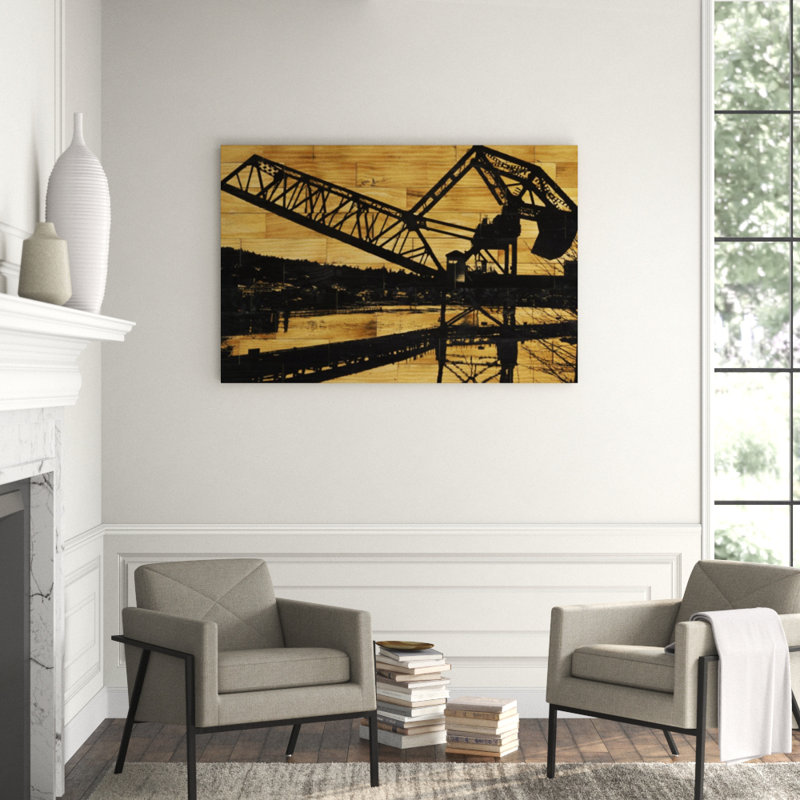 Ballard Train Trestle Print, Plexi, 40" H x 60" W
