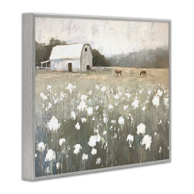 «Peaceful Horse Pasture», art de la giclée encadrée par Ramona Murdock