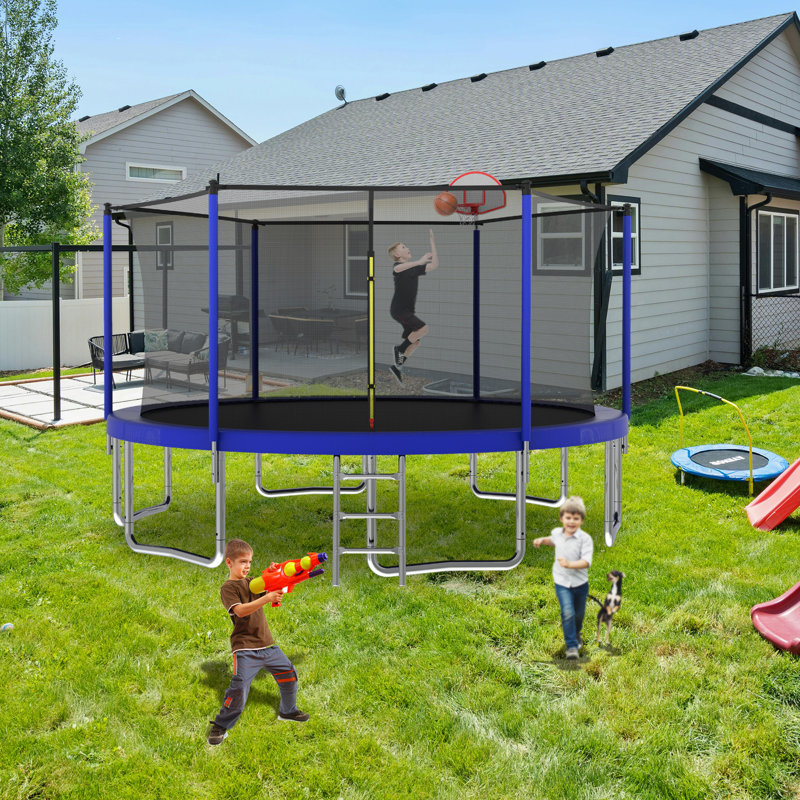 Filet de trampoline 12FT Sports Fitness, Bleu