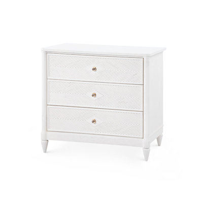 Felicity 3 - Drawer Solid Wood Nightstand