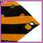 Tapisserie murale rayures orange-439637442