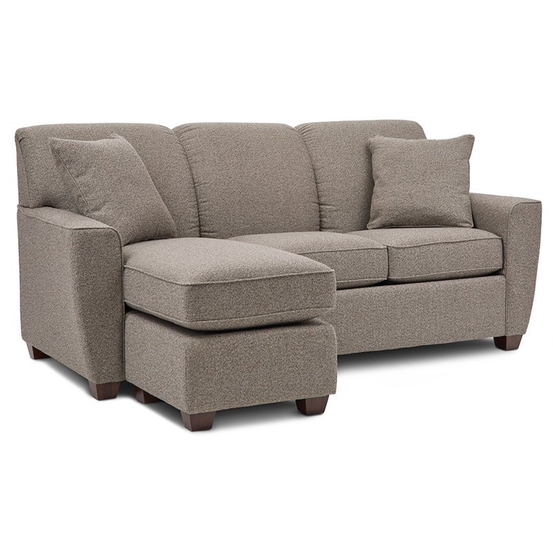 Piper Queen Sleep Sofa with Chaise, Beige Polyester