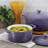 MegaChef 2.7 Quart Round Enameled Cast Iron Casserole in Gradient Purple-123062649