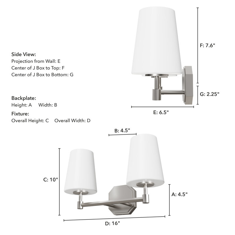 Nolita 2 - Light Dimmable Vanity Light, Brushed Nickel