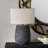 Laiden Aged Black Table Lamp