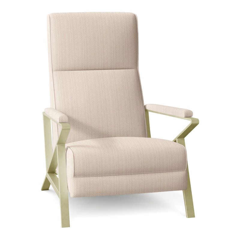 Infinity 28.25" Wide Manual Standard Recliner, Brushed Brass, Perigold Posh Linen