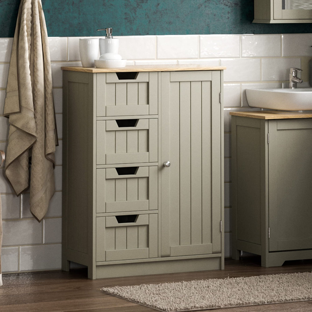 60Cm W x 81Cm H x 30Cm D Free-Standing Bathroom Cabinet