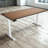 Skyscraper Electric Height Adjustable Standing Desk, Dual Motor and Digital Control with Memory, 72x30, Walnut Block Top with White Frame-765077061-765077059