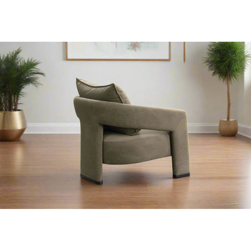 Fauteuil Valora Mid-Century, Gris