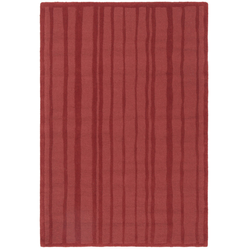 Martha Stewart Hand Tufted Wool Striped Rug, Rectangle 4' x 6'