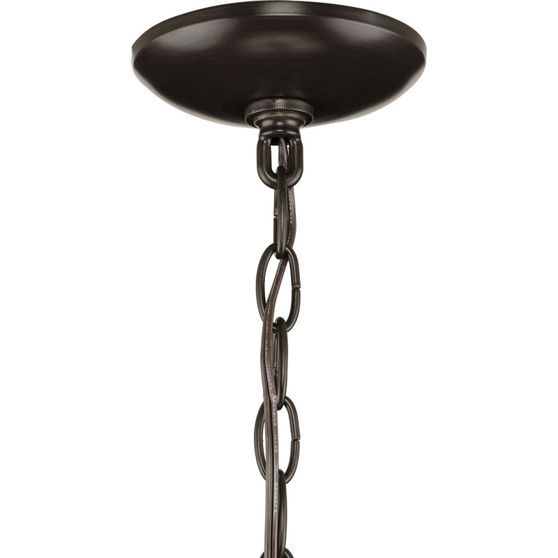 Brandywine 3 - Light Steel Dimmable Globe Chandelier, Antique Bronze