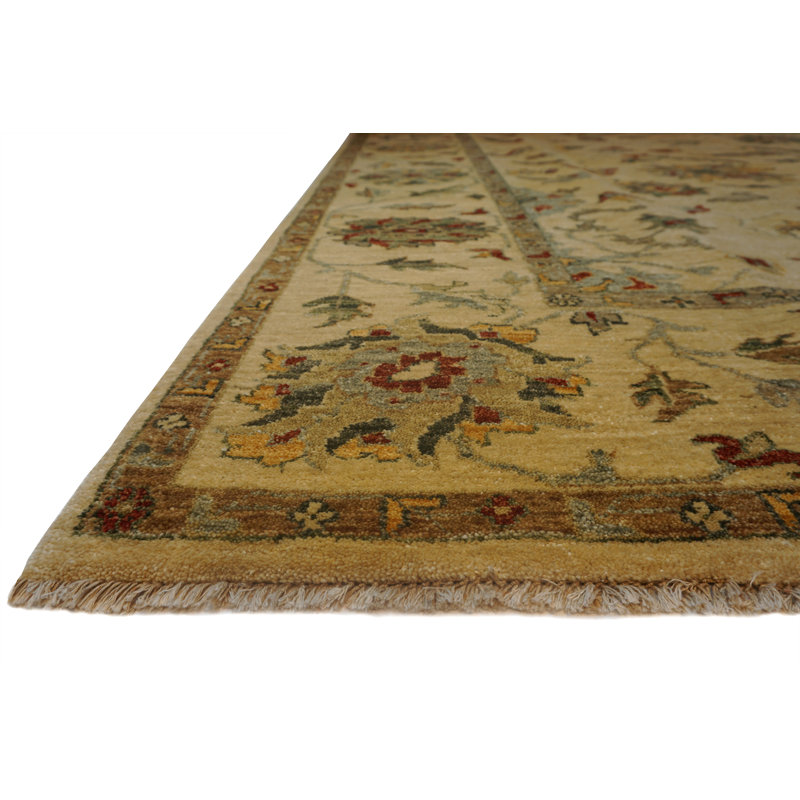 Essence Hand Knotted Wool Area Rug, Rectangle 6' x 9'
