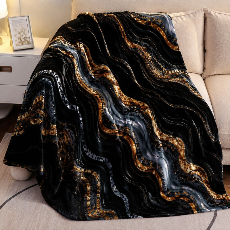 Jeté douillet en flanelle Cozy, L 60 po x l 50 po
