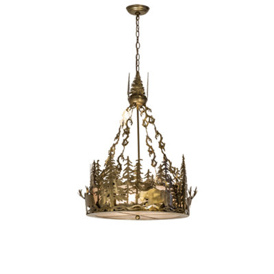 Moose At Dusk 4 - Light Chandelier