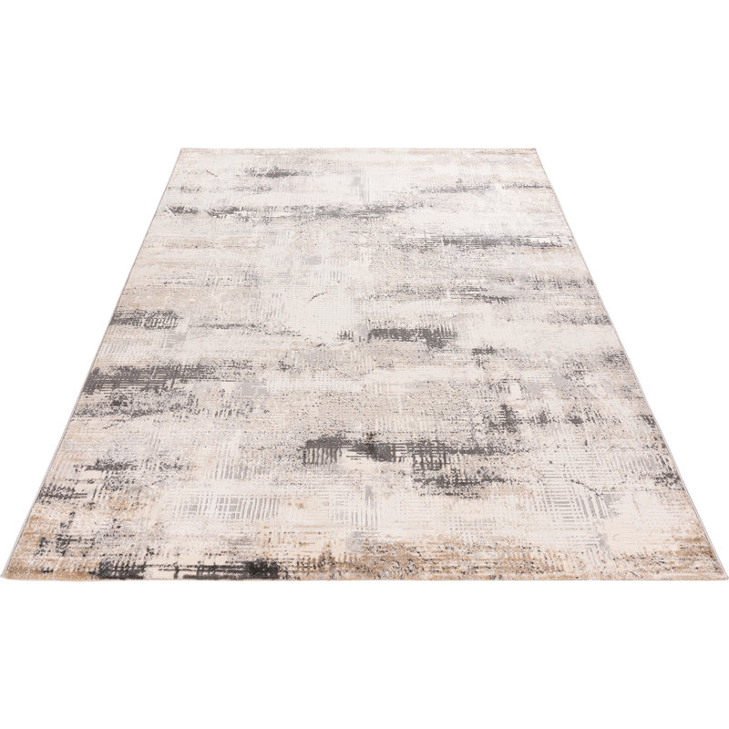 Salsa Abstract Area Rug, Grey/Brown/Blue, Rectangle 160 x 230cm