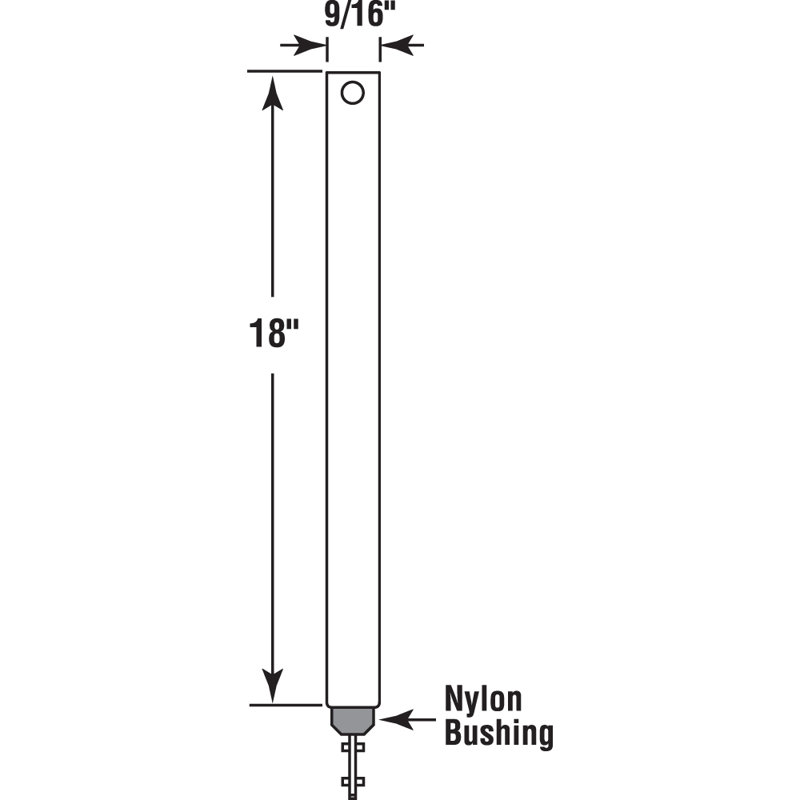 Prime-Line Spiral Tilt Balance (paquet de 1), Blanc, H 16,75 po x l 0,56 po x P 0,56 po