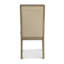 Chaise d'appoint rembourrée Rio Vista - ensemble de 2 - tons terreux discrets et finition argile - revêtement gris