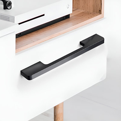 2Pcs Matte Black Furniture Handles