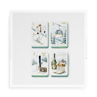 Mahjong Square Abstract Decorative Tray