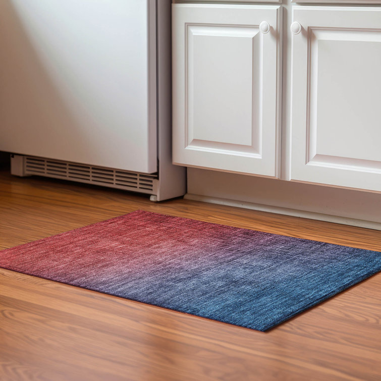 Premium Machine Washable Cerrito AMF587 Navy Rug