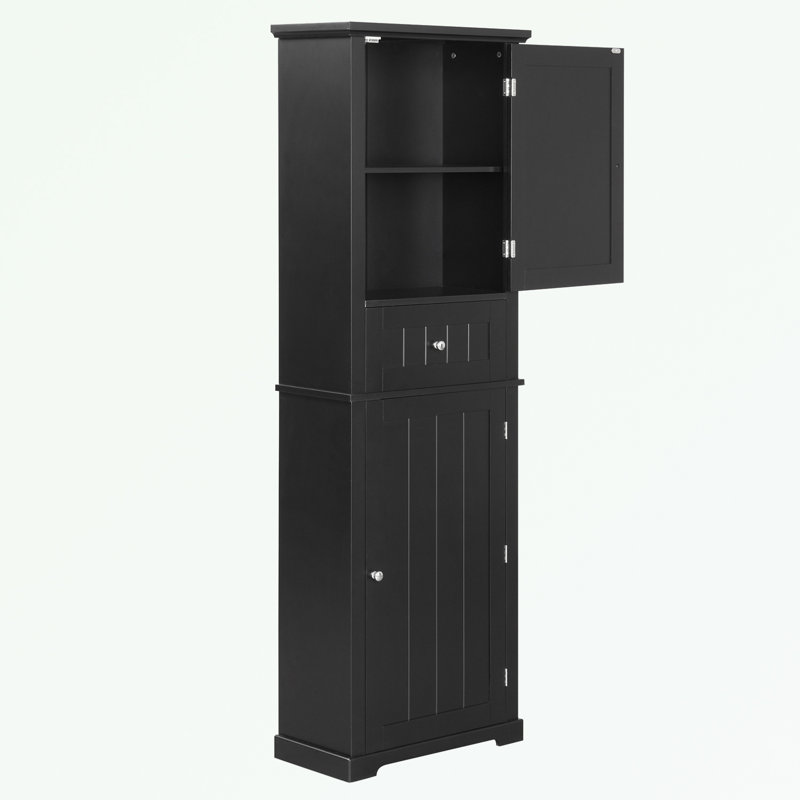 Bajo Linen Cabinet, Black