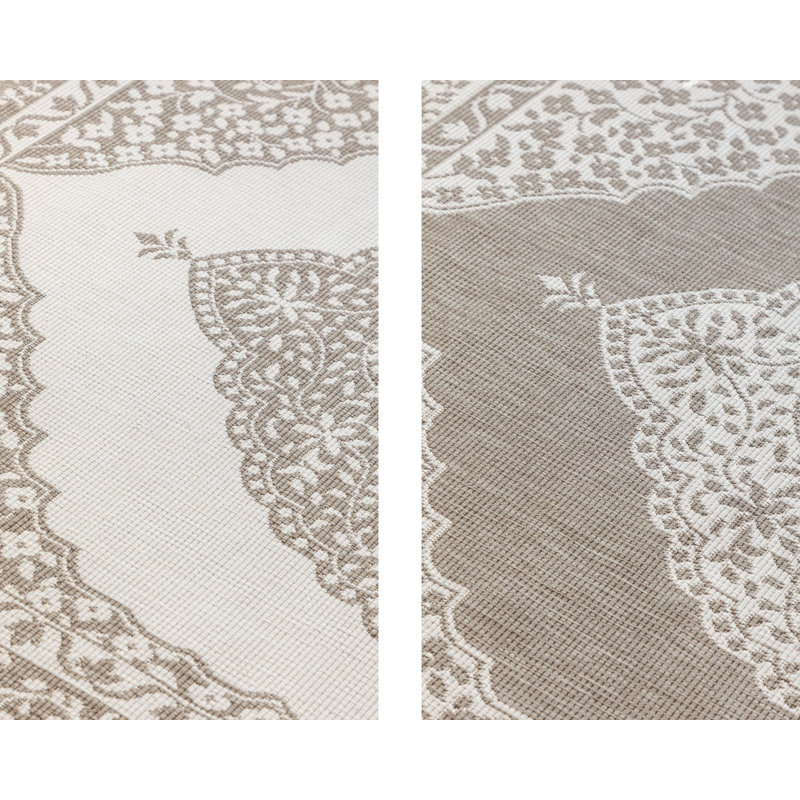 Dynamic Ornamental Indoor / Outdoor Area Rug, Rectangular 80 x 150cm