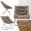 Fauteuil d'appoint douillet capitonné et rembourré avec cadre en métal doré pour le salon-491022506-520988958