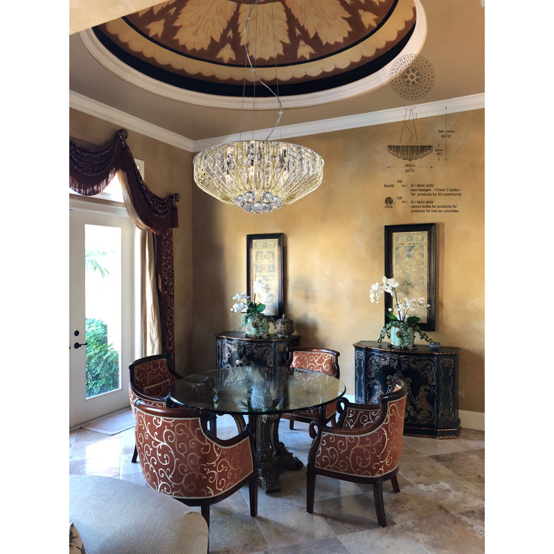 Clanton 6 - Light Gold Crystal Pendant