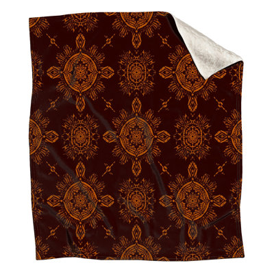 Brown Ornamental Mandala Blankets