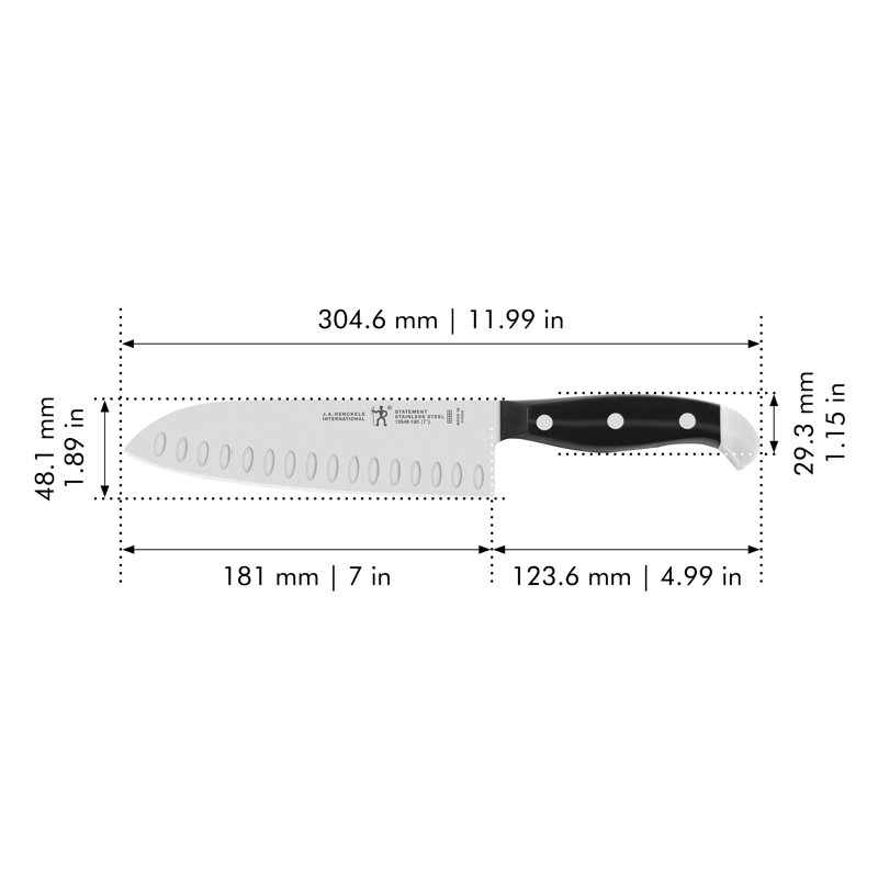 Couteau Santoku HENCKELS 7 po, 7 po