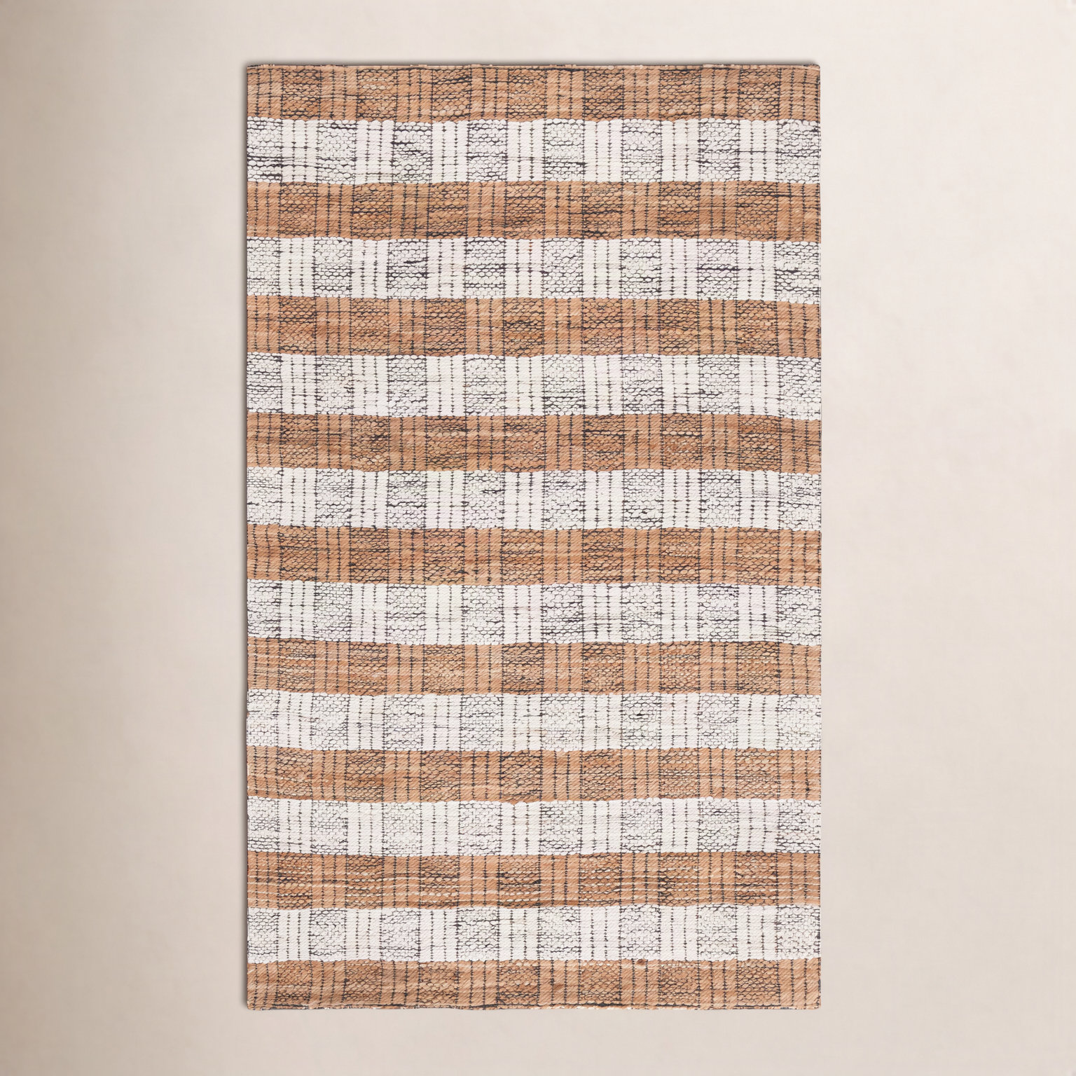 Hand-Woven Striped Performance Rug, 9'-0" X 12'-0" Rectangle