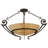 6 - Light Gilded Tobacco Unique/Statement Pendant