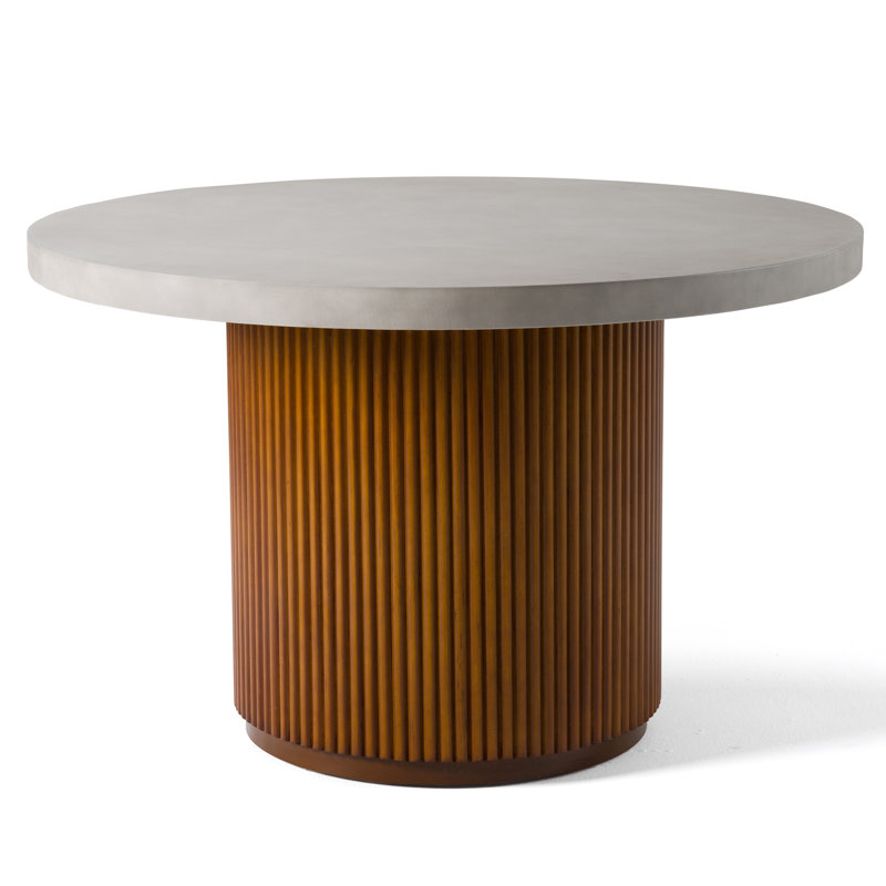 Table de salle à manger à piédestal de 47,2 po Zamarie