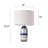 Garcia Ceramic Navy & Ivory Table Lamp