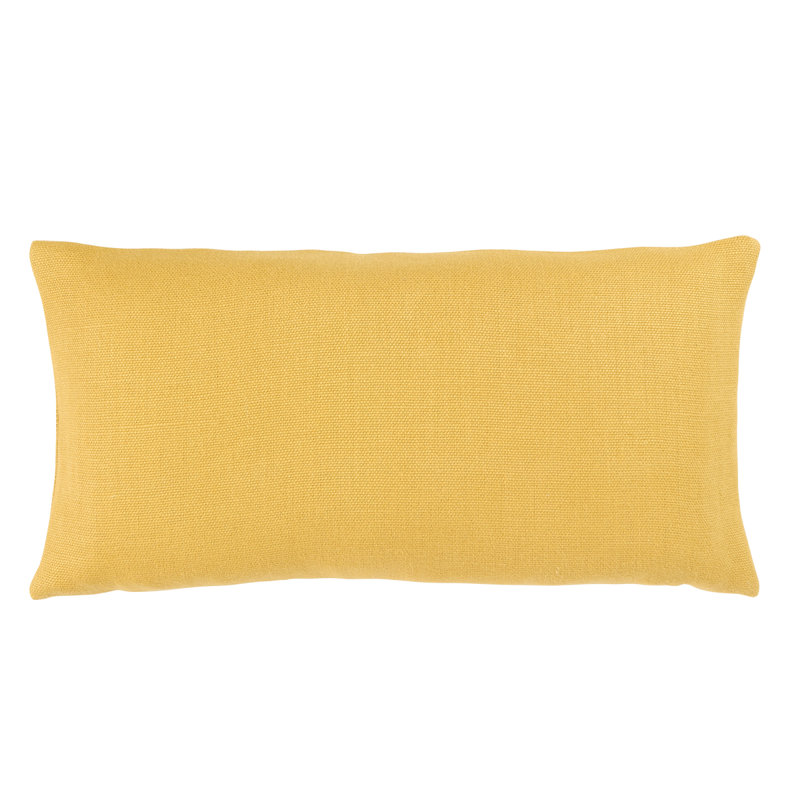Coussin Franc Lin, H 12 po x l 24 po, Forme rectangulaire, Orange