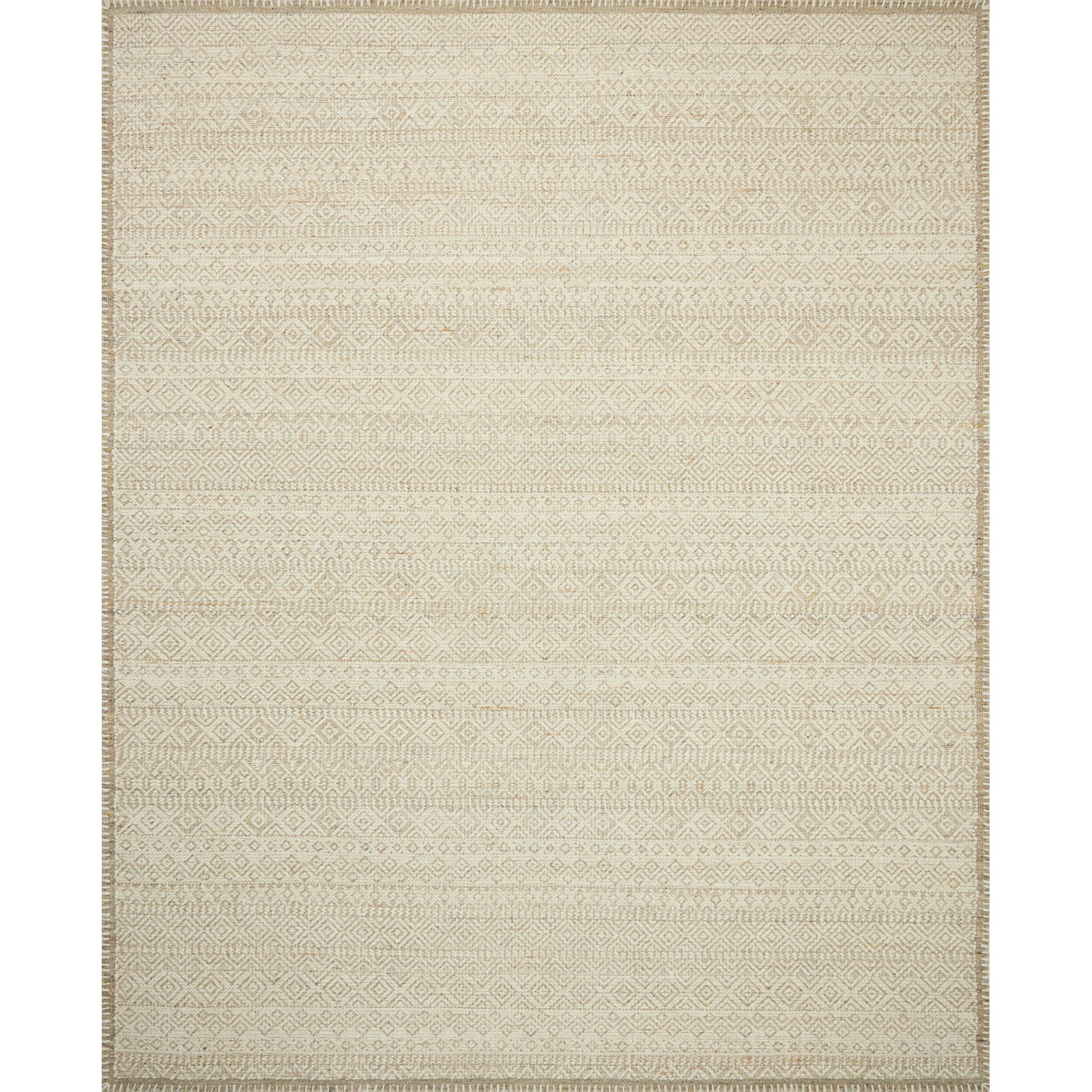 Amber Lewis x Loloi Bowie Pebble / Clay Area Rug, Rectangle 5'6" x 8'6"