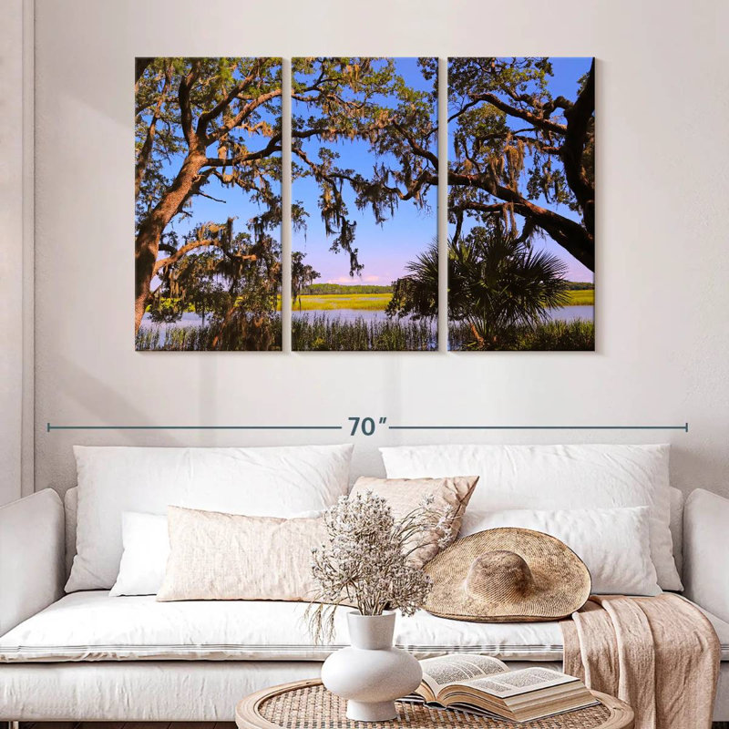 Harnek Lowcountry Marsh Oak Trees, 32" H x 50" W