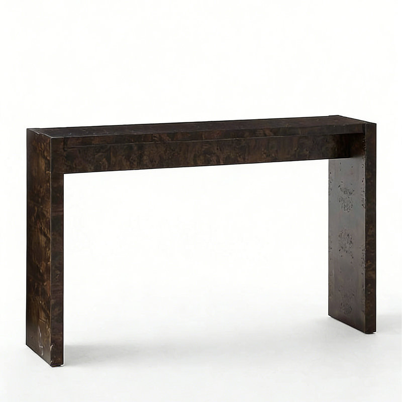 Console Retro Minimalist Art, H 27,95 po x l 39,37 po x P 12,99 po, Marron foncé