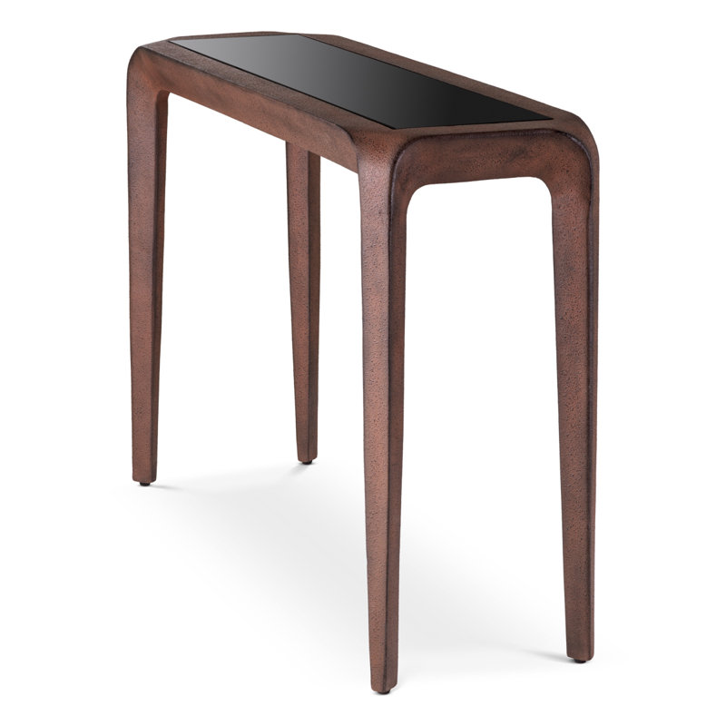 Quentin 41.93'' W Glass Console Table