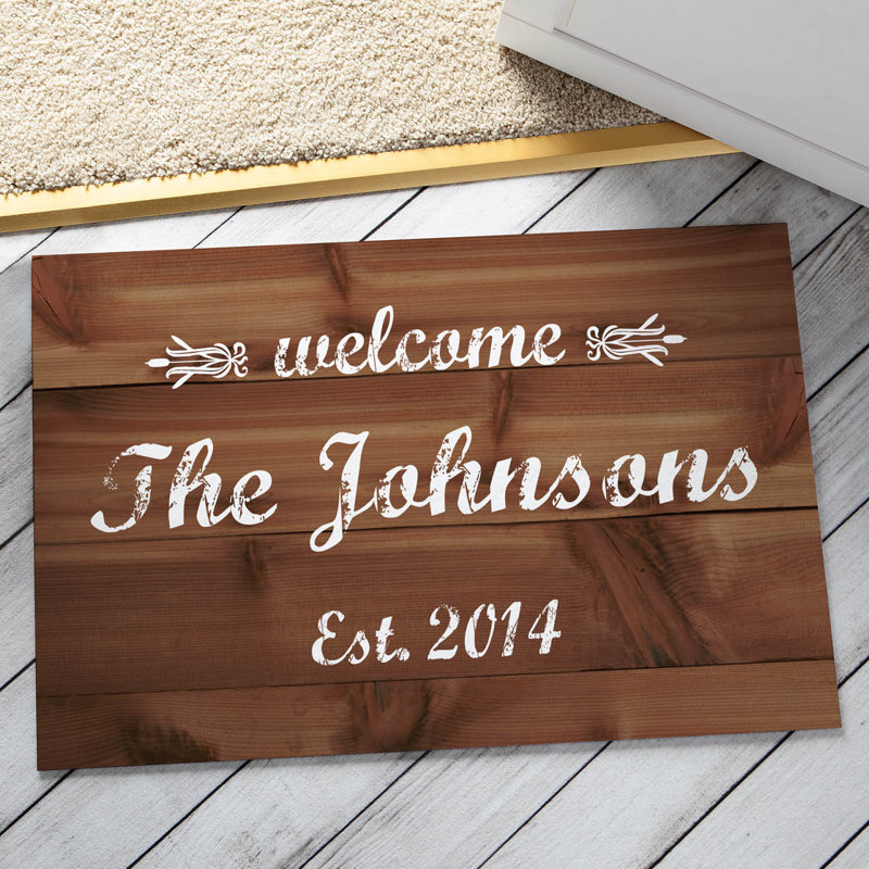 Tapis d'entrée antidérapant Welcome 27 "x 18", Oui