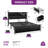 Upholstered Storage Bed With 2 Storage Drawers, LED Headboard & Charging Station-1214450859